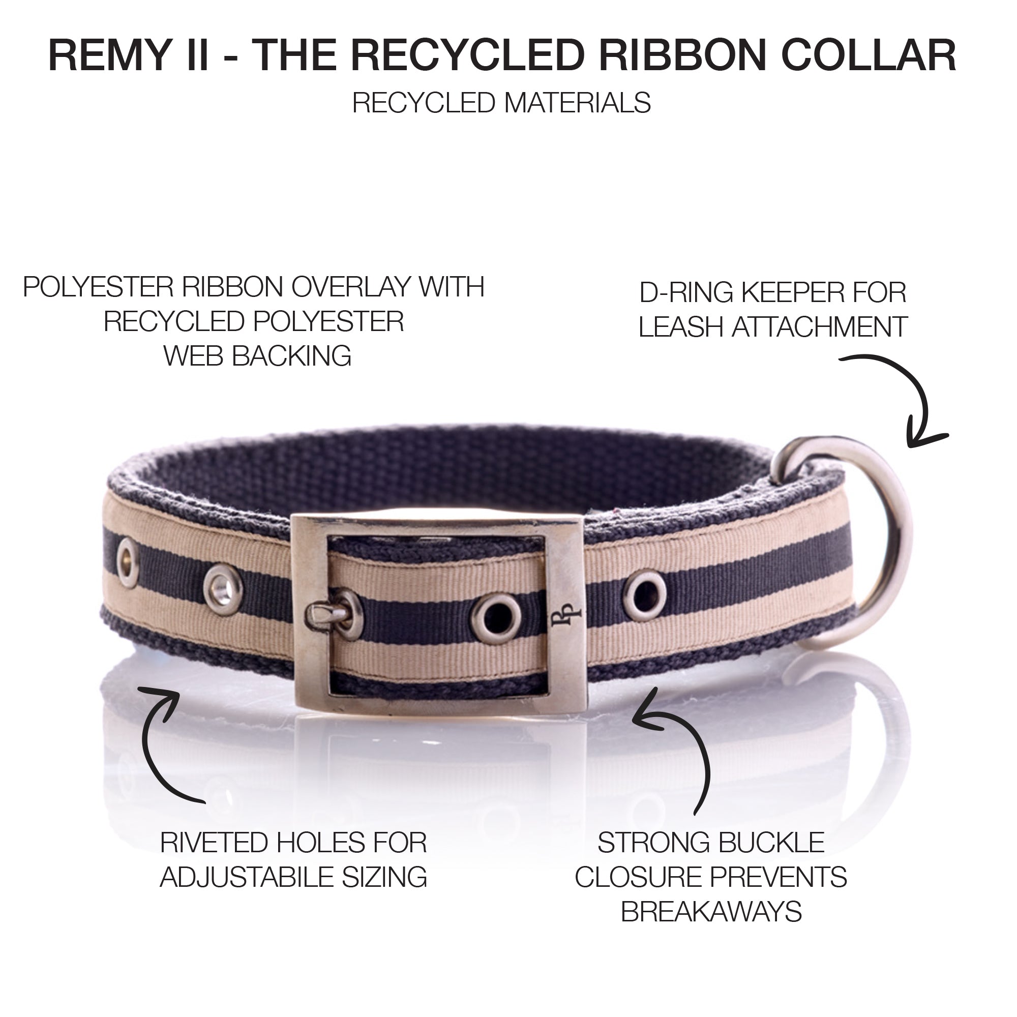 collar with product descriptions and REMI II title at the top