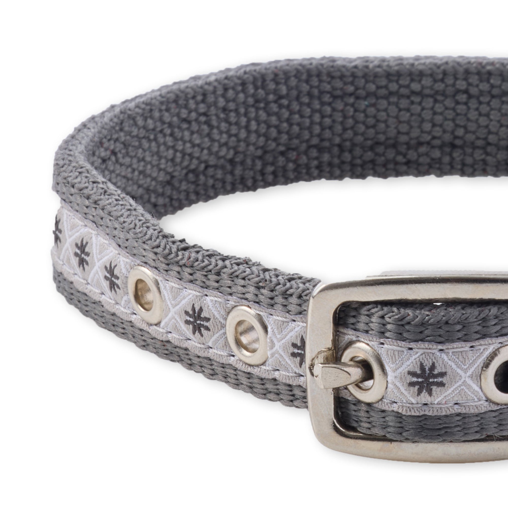REMY - THE RECYCLED RIBBON COLLAR , GRAY