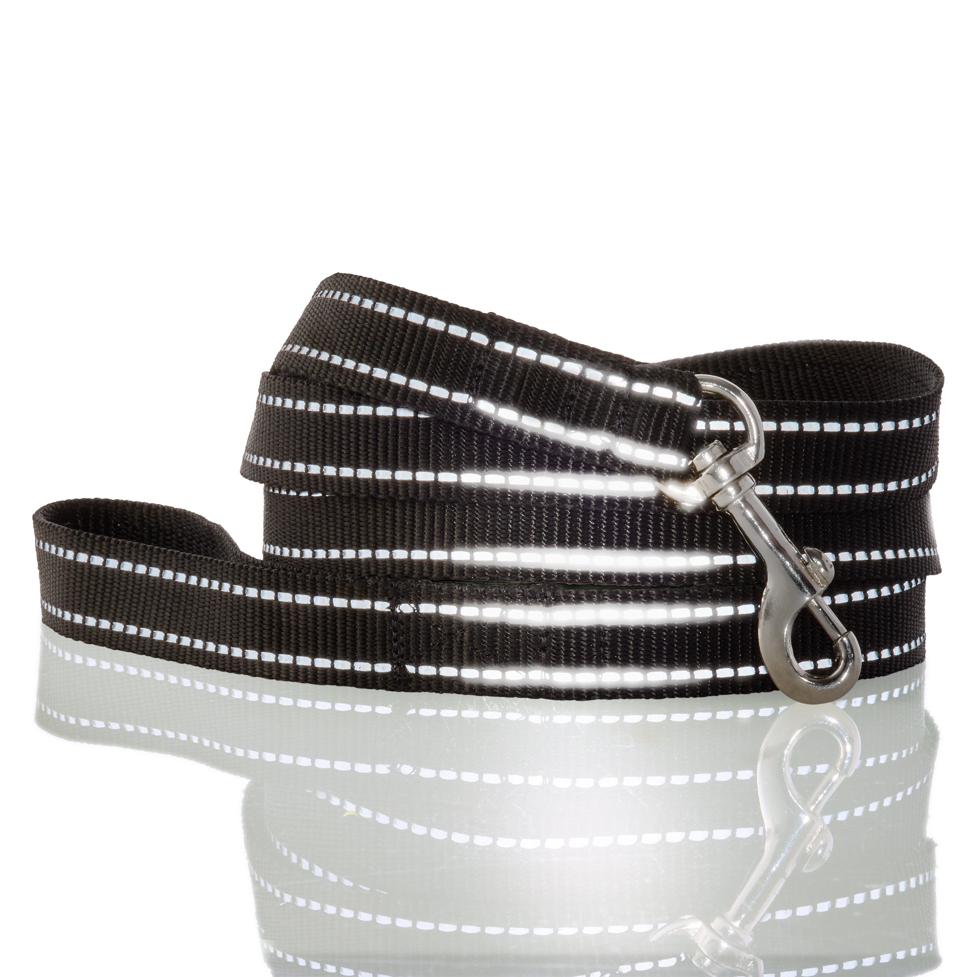 MAX - THE HARDY REFLECTIVE LEASH, BLACK