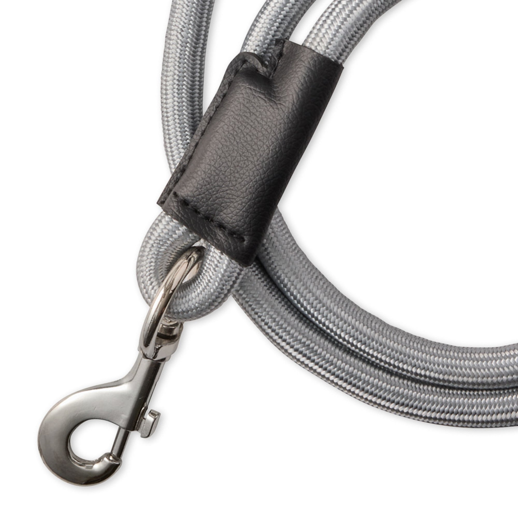 PIPER- THE PLUSH SHERPA LEASH , GRAY