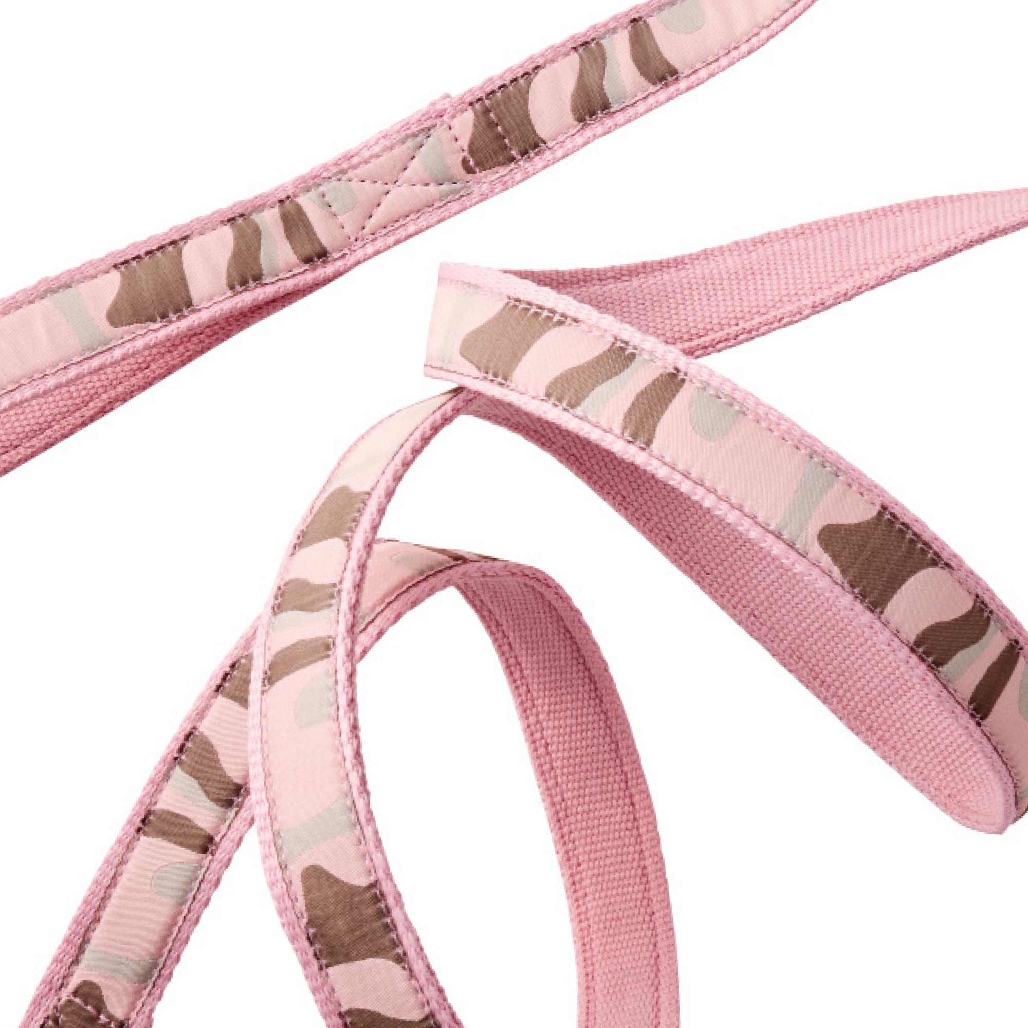 REMY - THE RECYCLED RIBBON LEASH, PINK CAMO