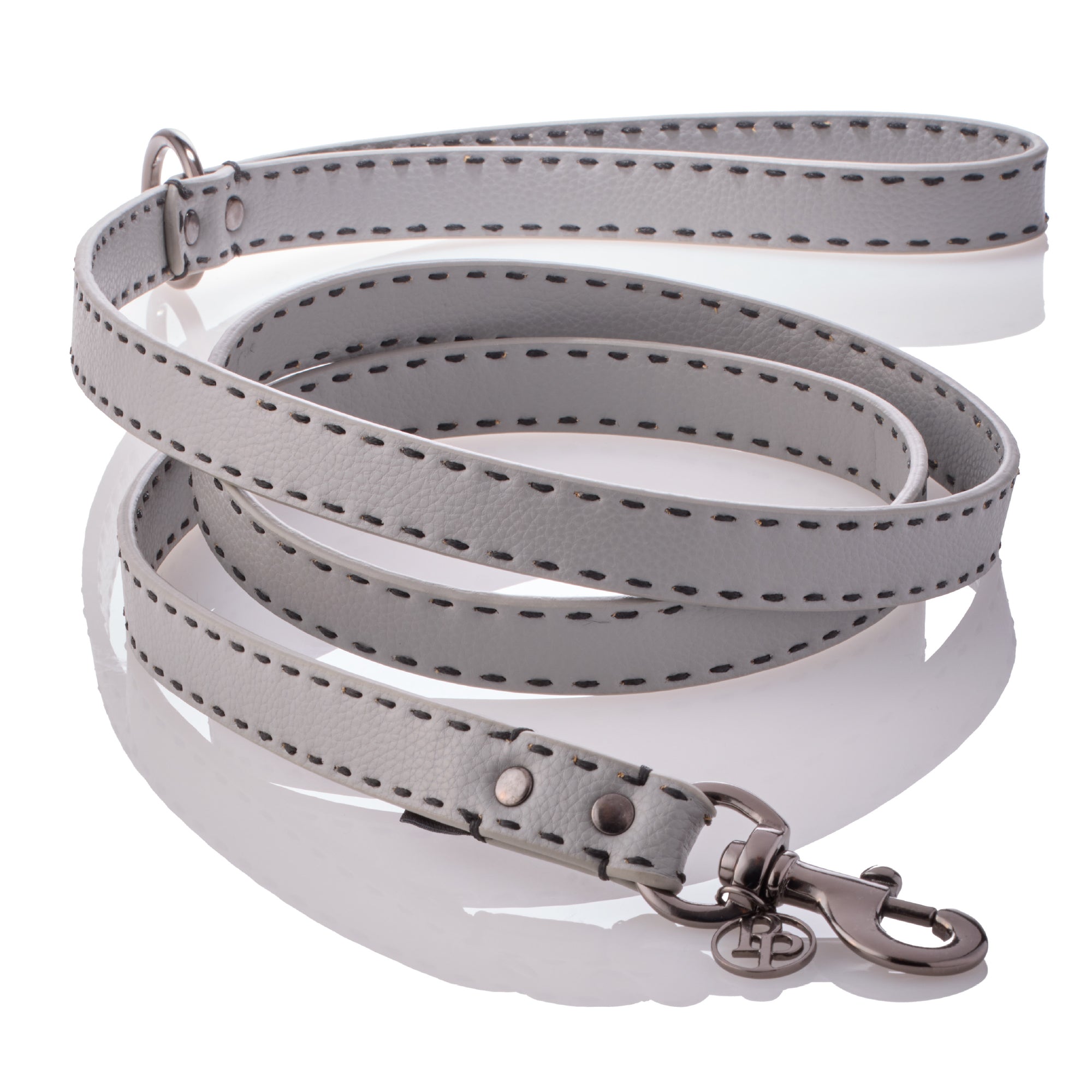 Leash layout in Gray on a white background