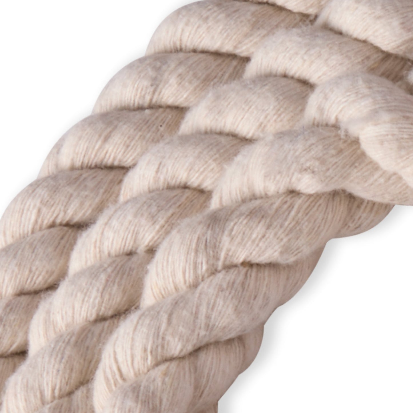 close up of rope leash twist design