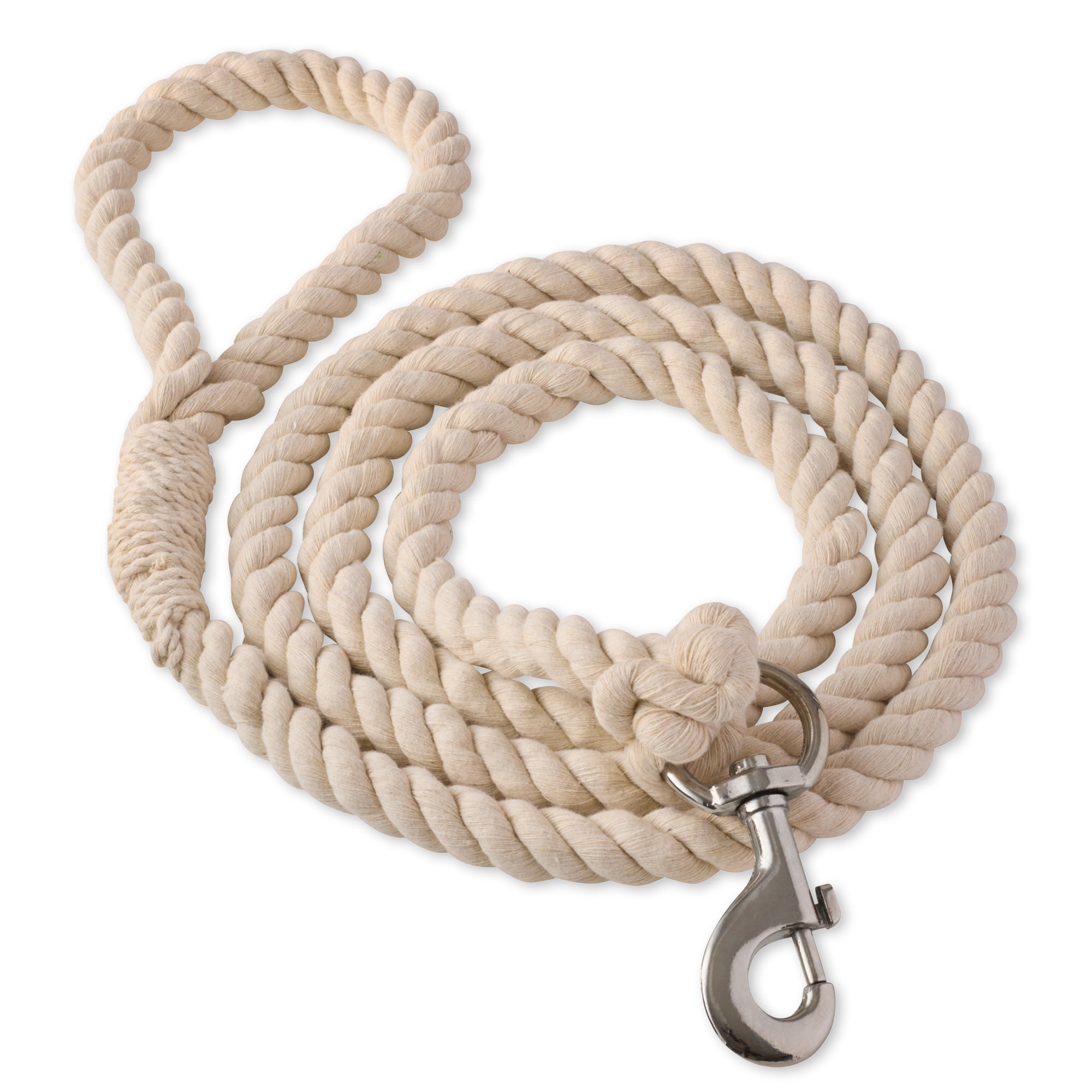 TUCKER - THE TWISTED ROPE LEASH, IVORY
