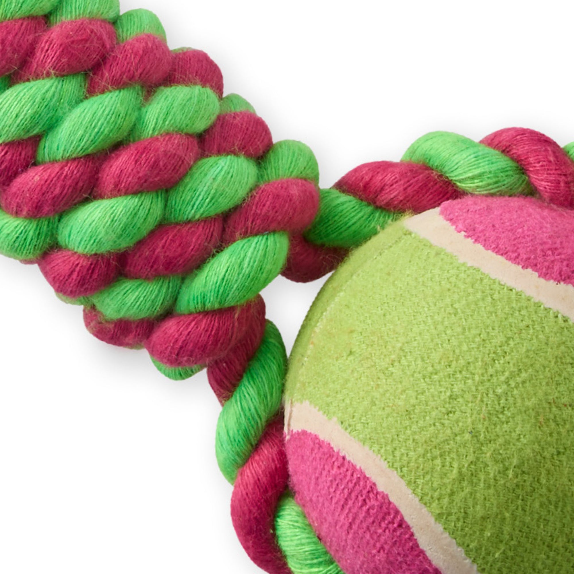 ACE - THE TENNIS BALL TUG TOY, PINK