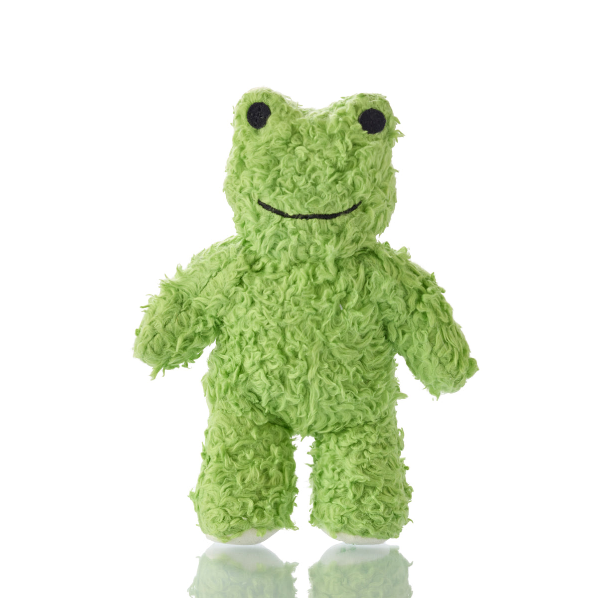 Pet Passion Prince the Frog plush dog toy — soft woodland animal squeaky toy for dogs