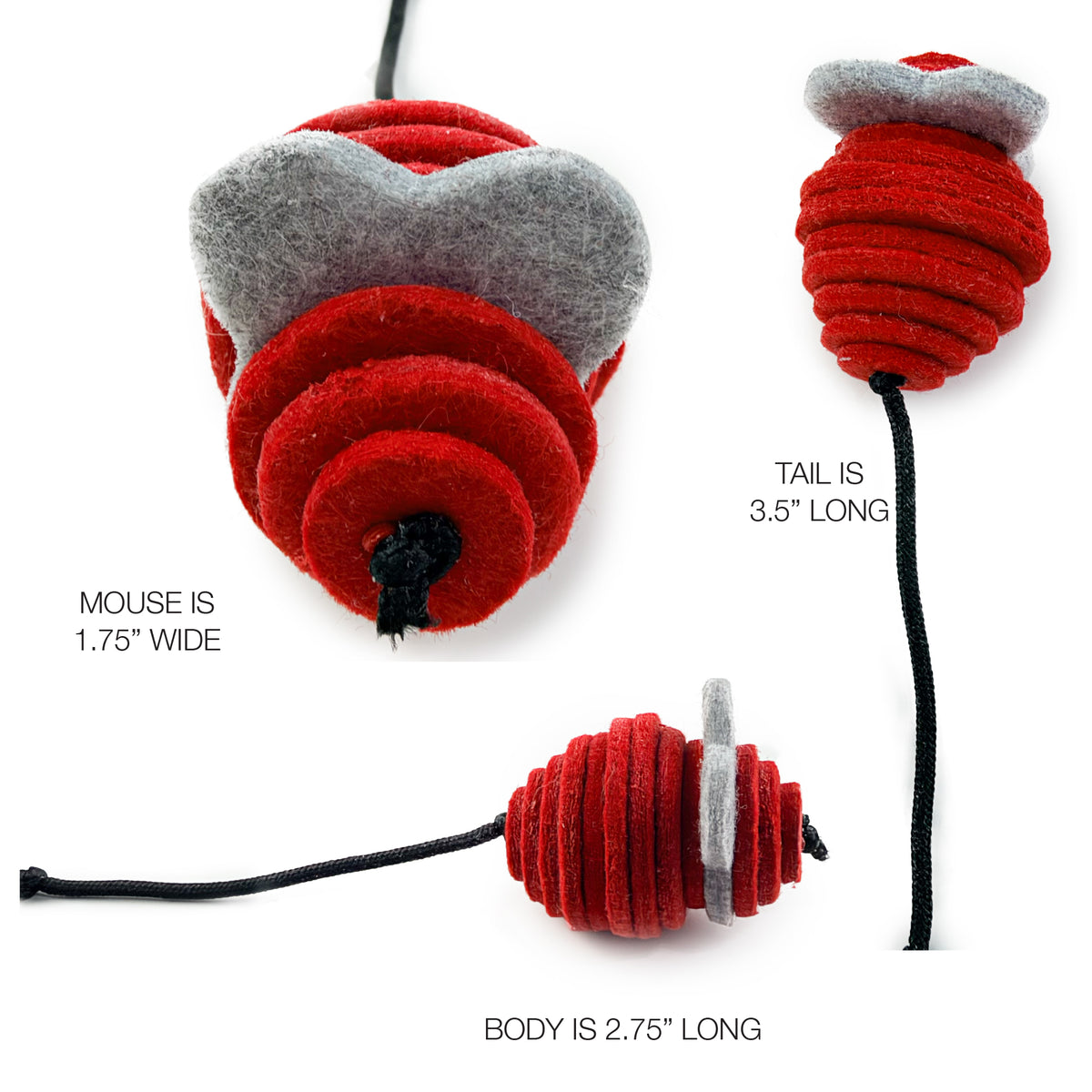 MOUSE PARTY - FELT CAT TOY