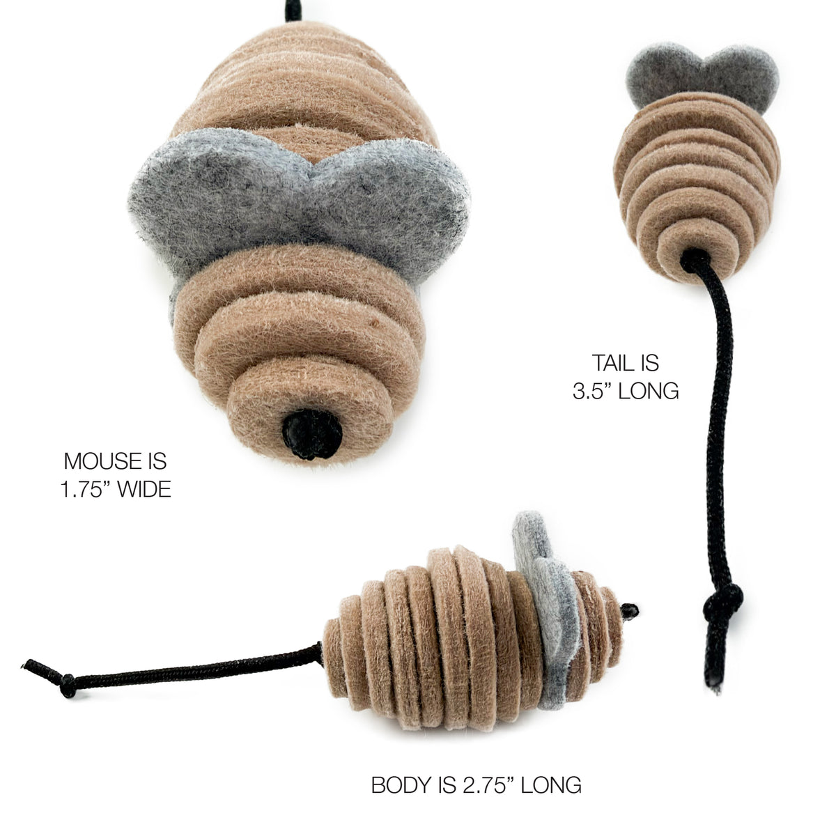 MOUSE PARTY - FELT CAT TOY