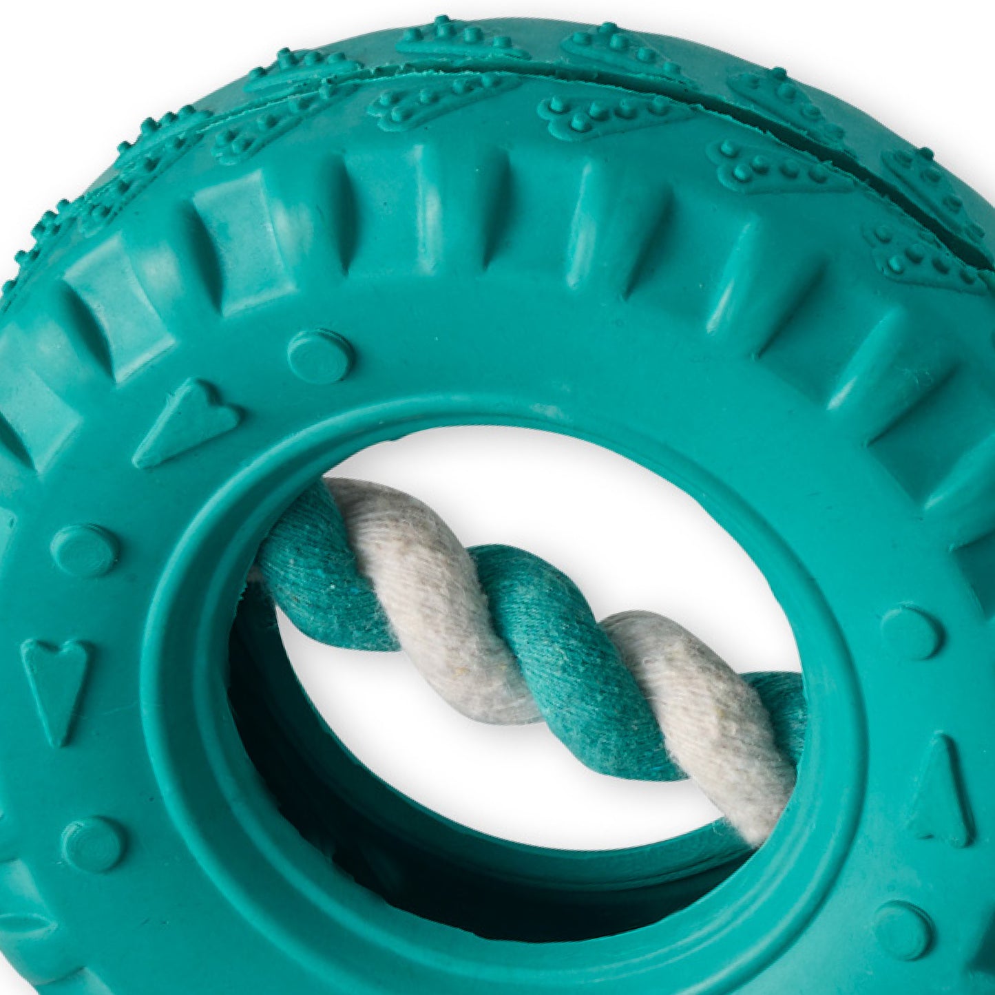 TRACKER - THE TIRE TUG TOY, TEAL