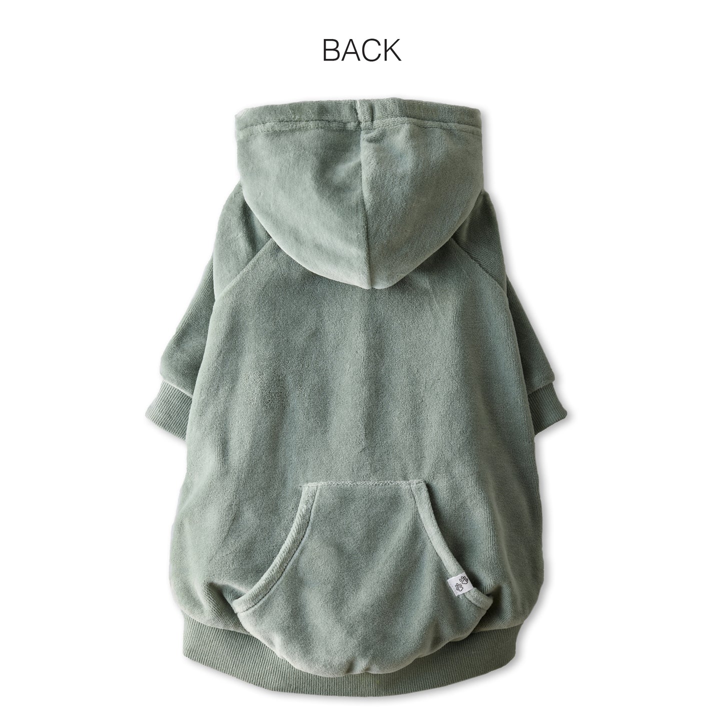 COOPER - THE COZY VELOUR HOODIE, Sage