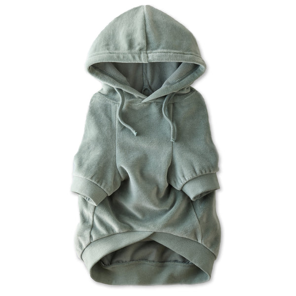 COOPER II - THE COZY VELOUR HOODIE, SAGE