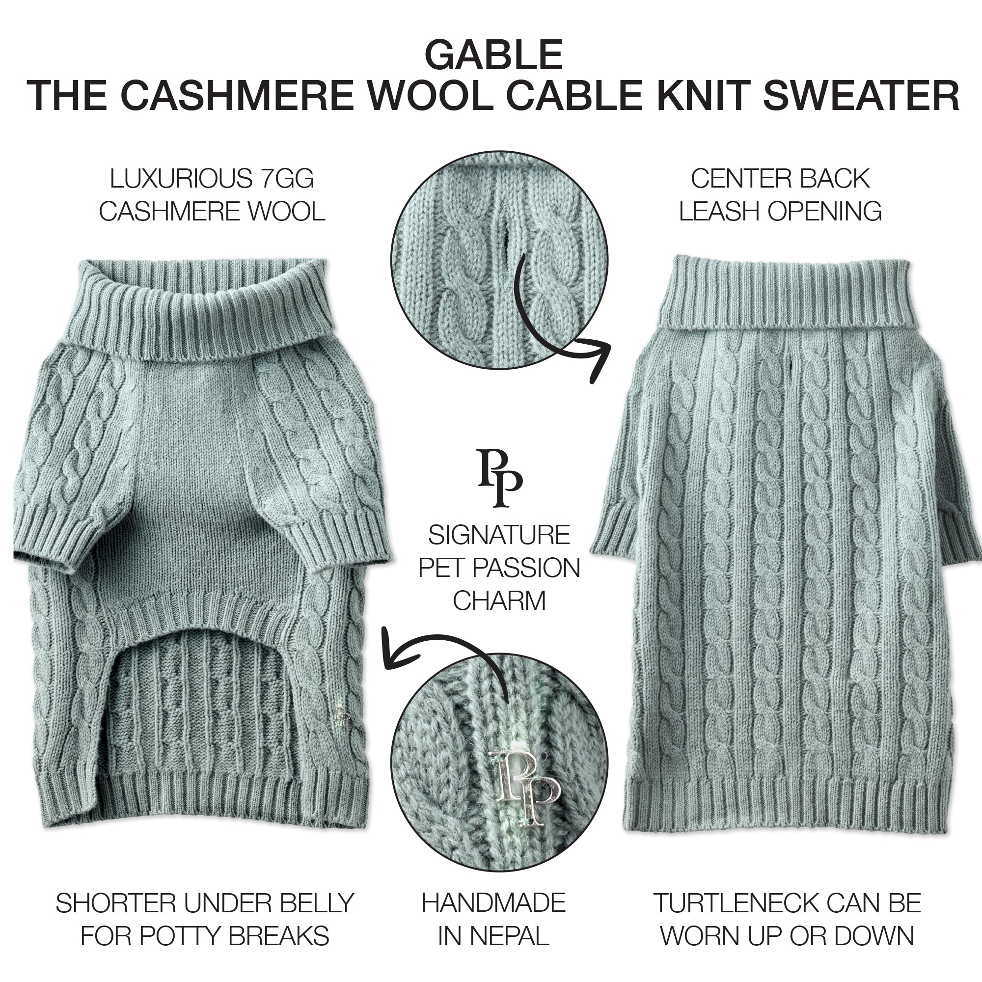 GABLE - THE CABLE KNIT SWEATER CASHMERE WOOL