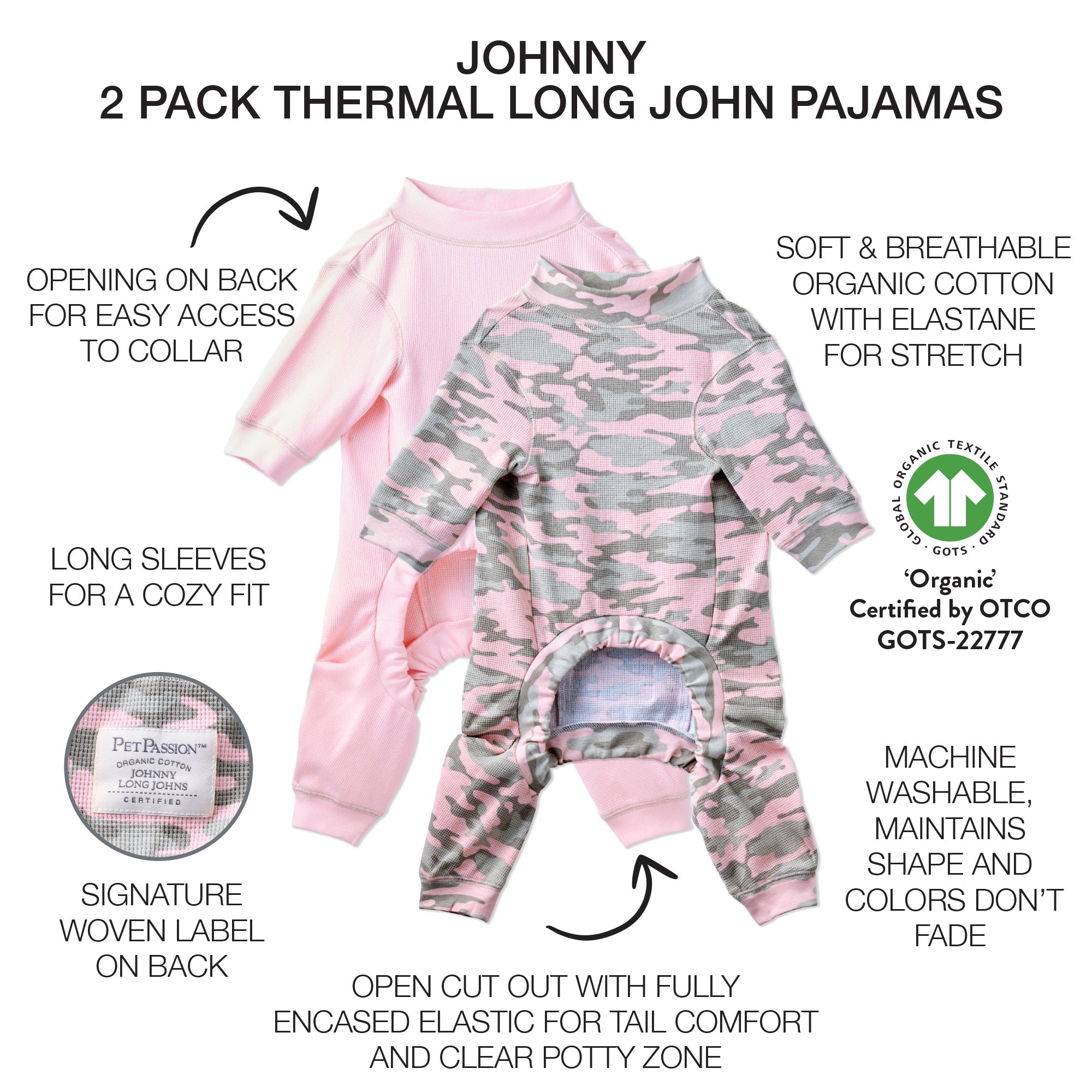 JOHNNY - THE THERMAL LONG JOHN PAJAMA 2-PACK