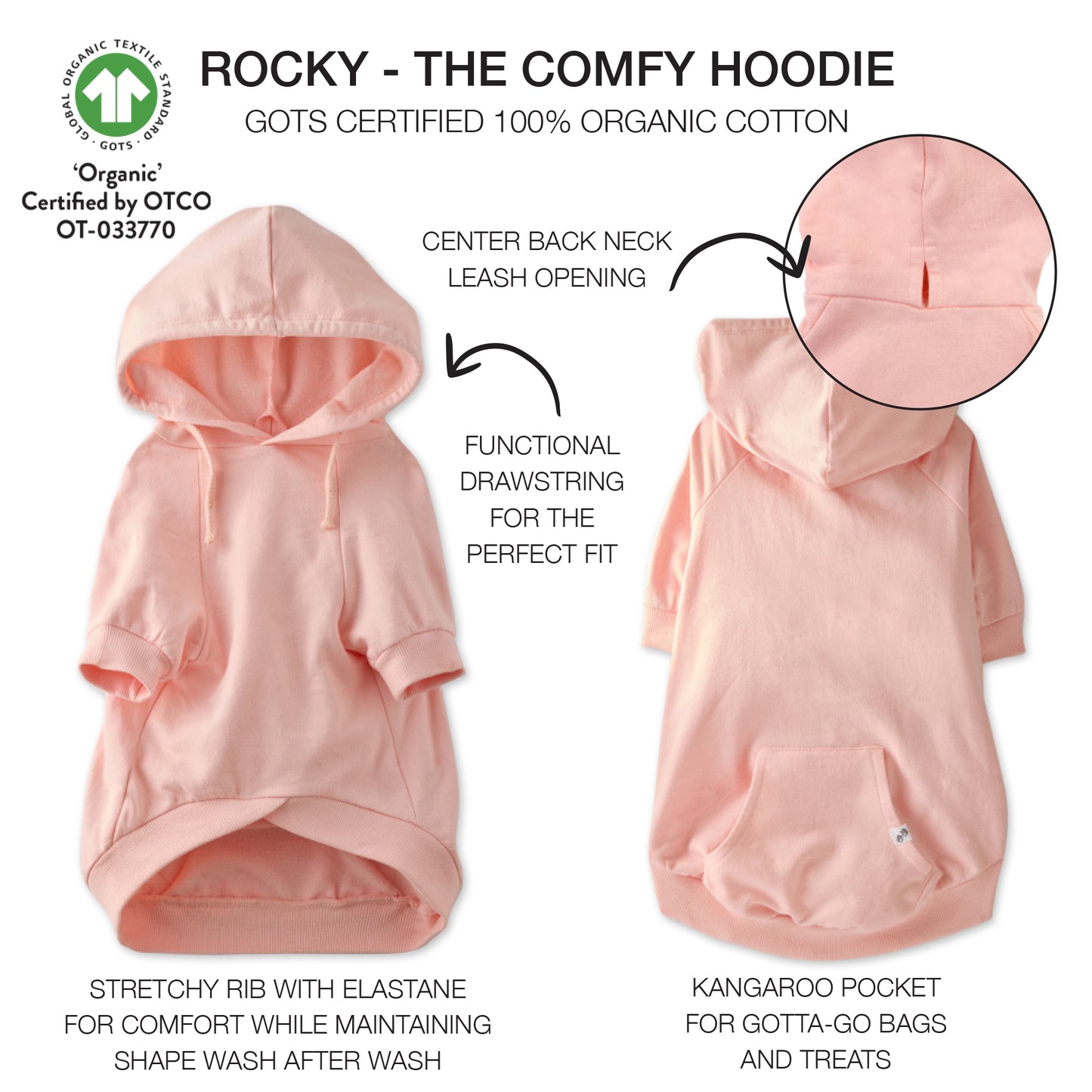 ROCKY - THE COMFY HOODIE, Pink