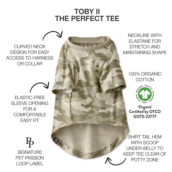 TOBY II - THE EXTRA PERFECT TEE, 3 PACK, SAGE CAMO