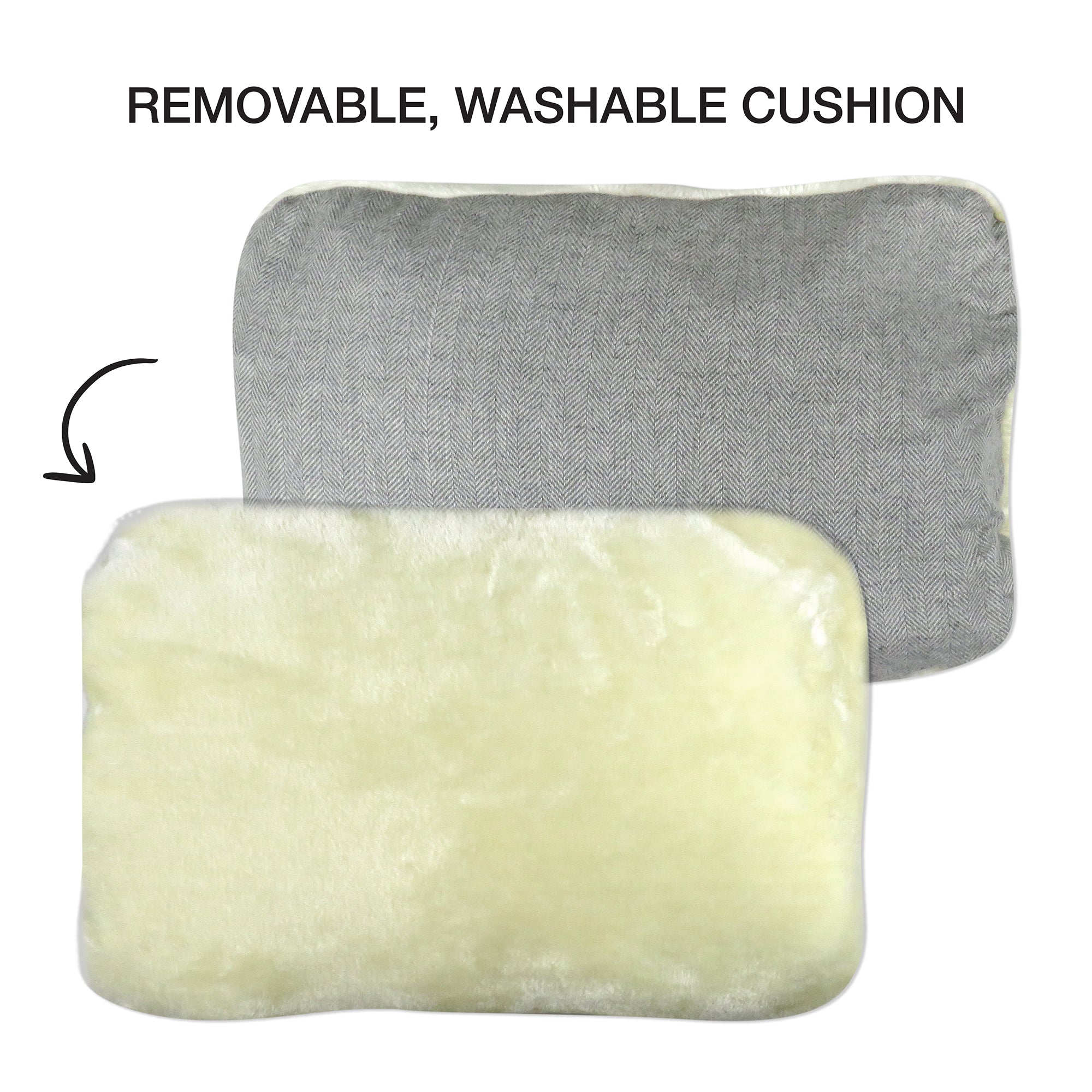 MELLO - THE ULTRA LUXE BOLSTER BED,IVORY TWEED