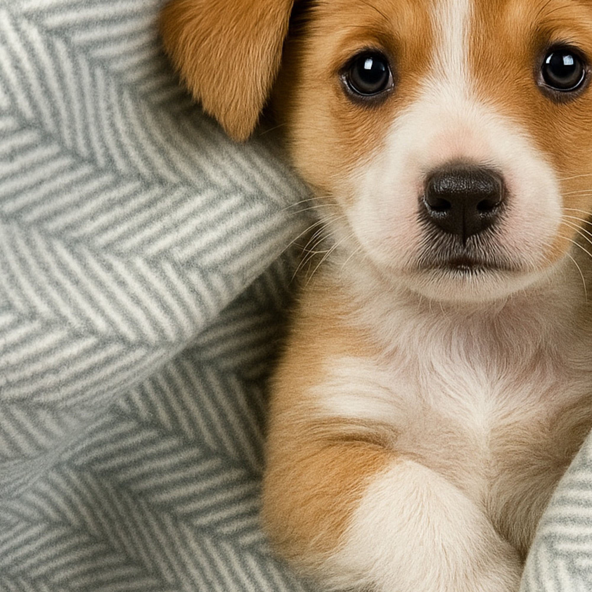 PRESTON II - THE POLAR FLEECE THROW, DOVE GRAY HERRINGBONE