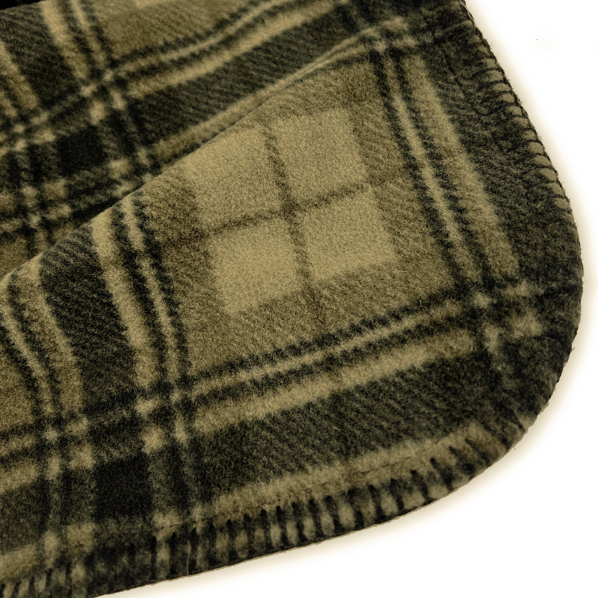 PRESTON II - THE POLAR FLEECE THROW, OLIVE CHESTERFIELD PLAID