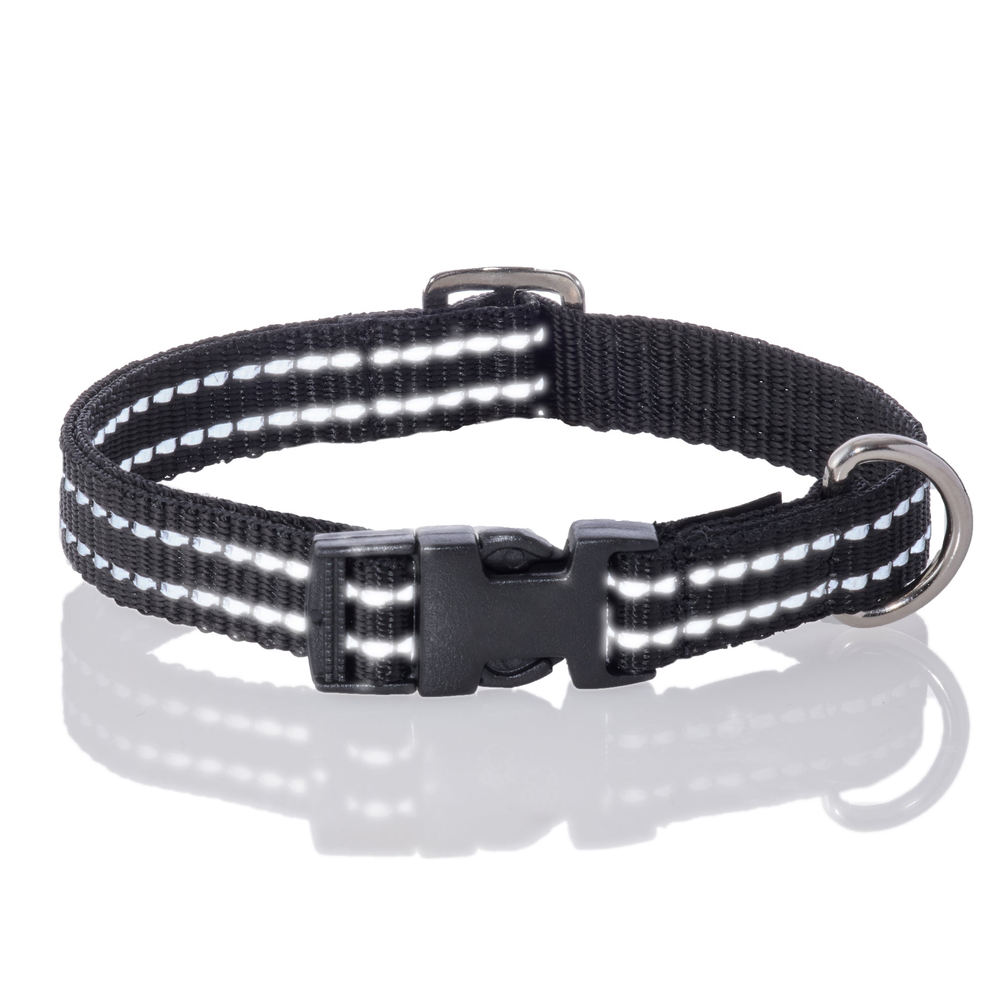 MAX - THE HARDY REFLECTIVE LEASH & COLLAR, 2-PACK, BLACK