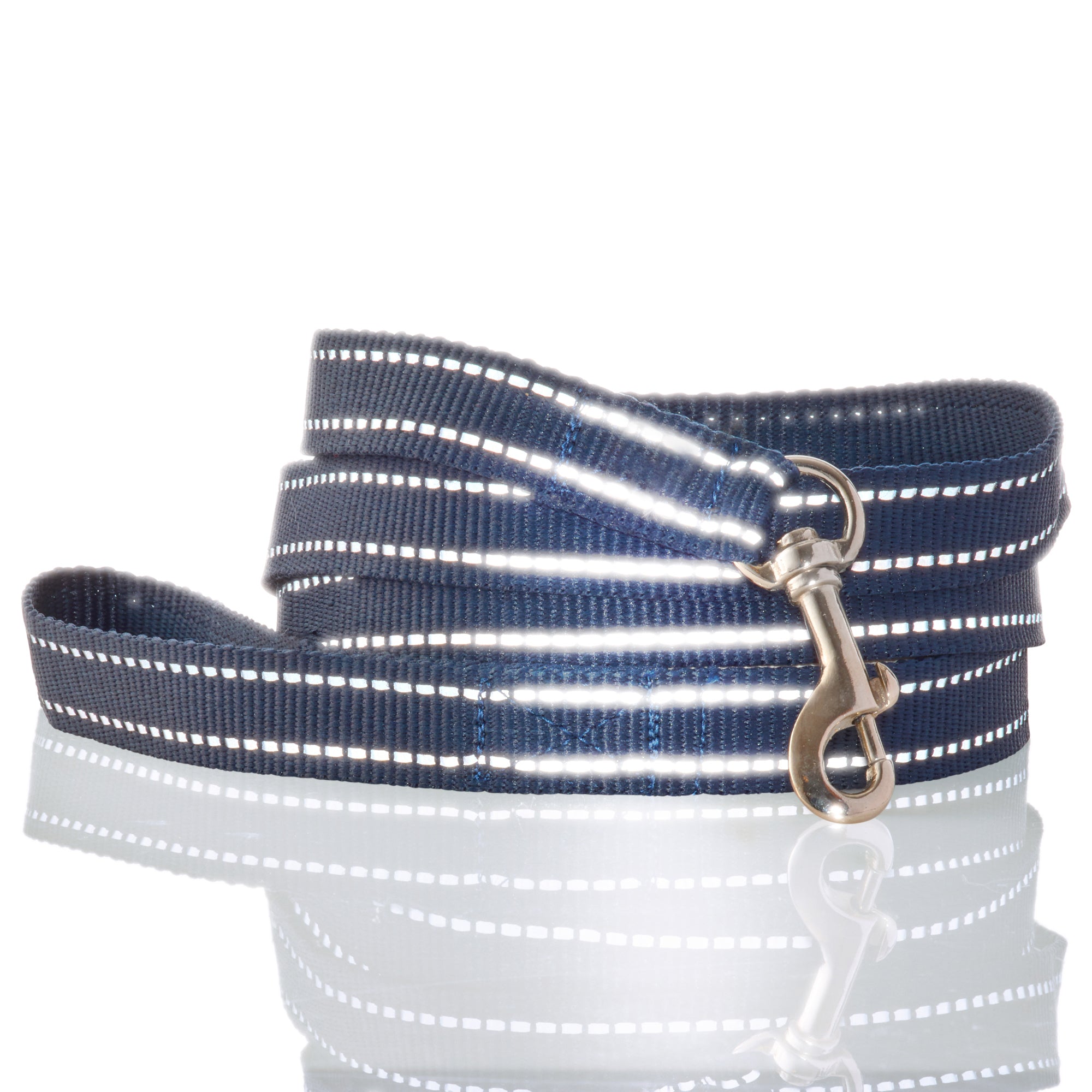 MAX - THE HARDY REFLECTIVE LEASH & COLLAR, 2-PACK, NAVY