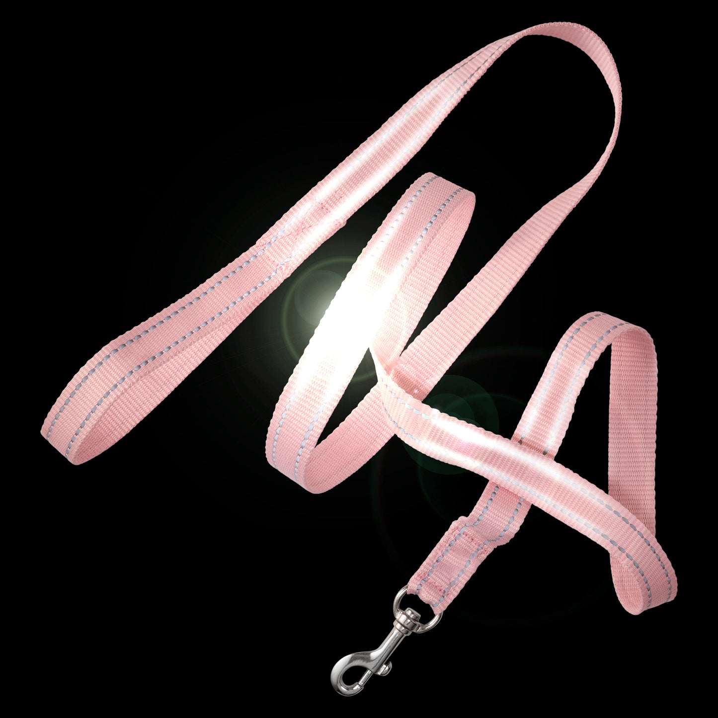 MAX - THE HARDY REFLECTIVE LEASH & COLLAR, 2-PACK, PINK
