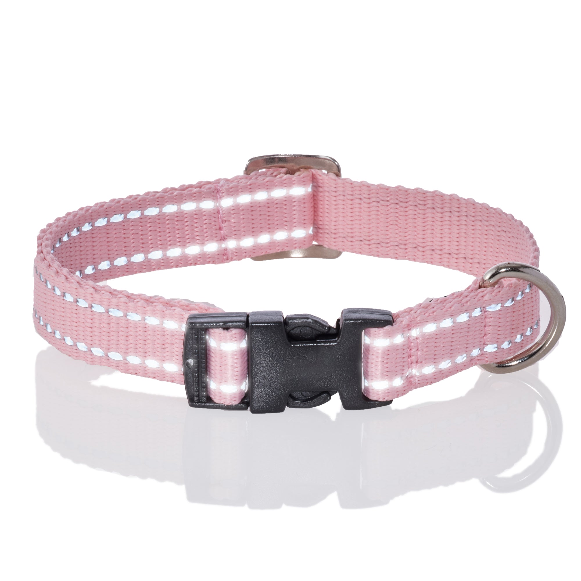 MAX - THE HARDY REFLECTIVE LEASH & COLLAR, 2-PACK, PINK