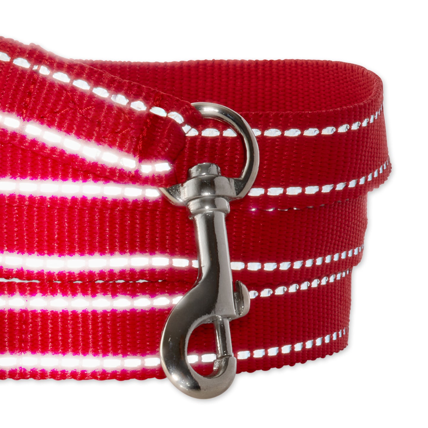 MAX - THE HARDY REFLECTIVE LEASH & COLLAR, 2-PACK, RED