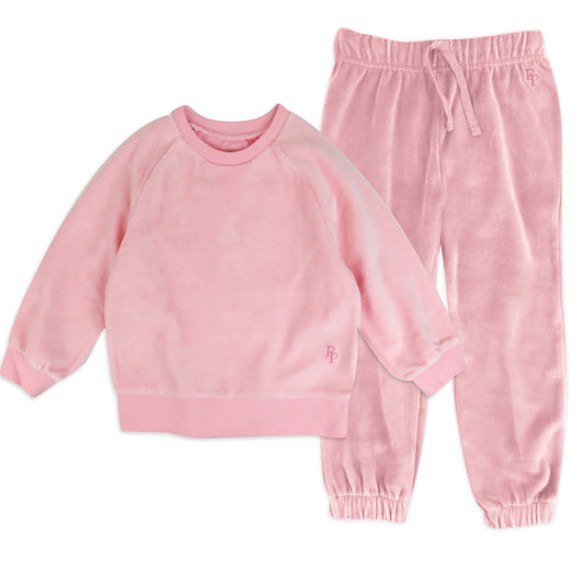 PEOPLE PACKS COOPER II - THE PLUSH VELOUR SWEATSUIT, PINK