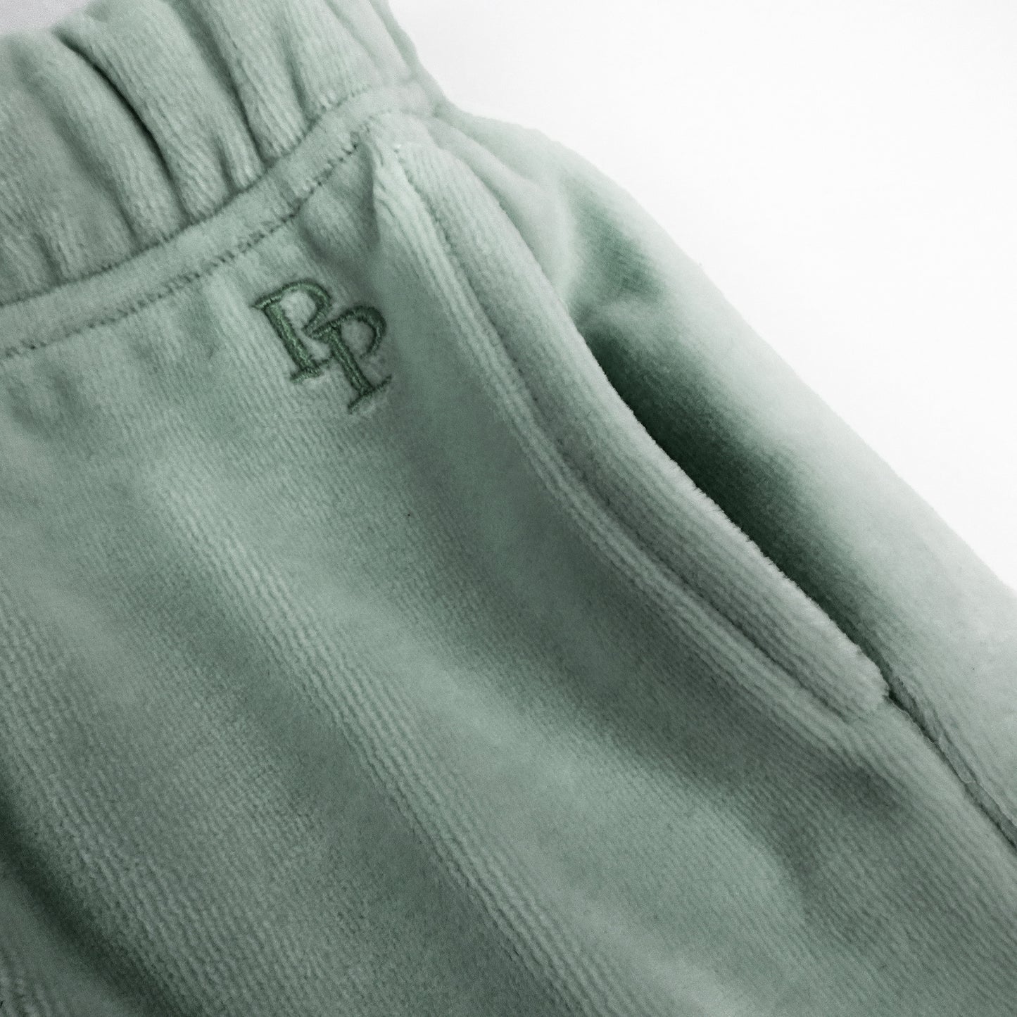 PEOPLE PACKS COOPER II - THE PLUSH VELOUR SWEATSUIT, SAGE
