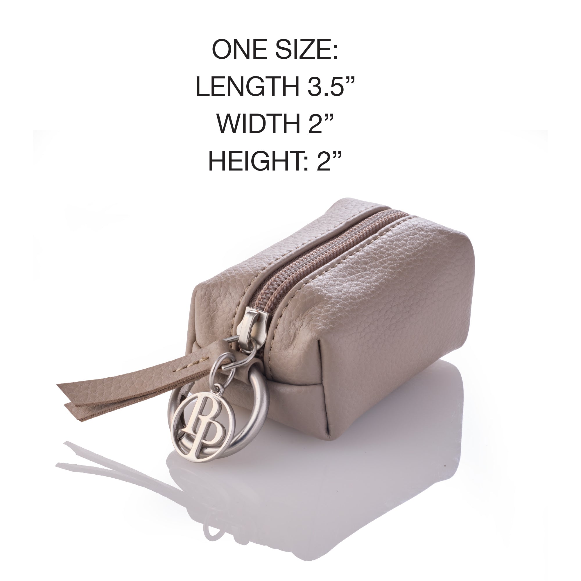 Pet Passion Rein vegan leather Got to Go waste bag caddy in Dappled Cashmere — luxury walking accessory with built-in dispenser