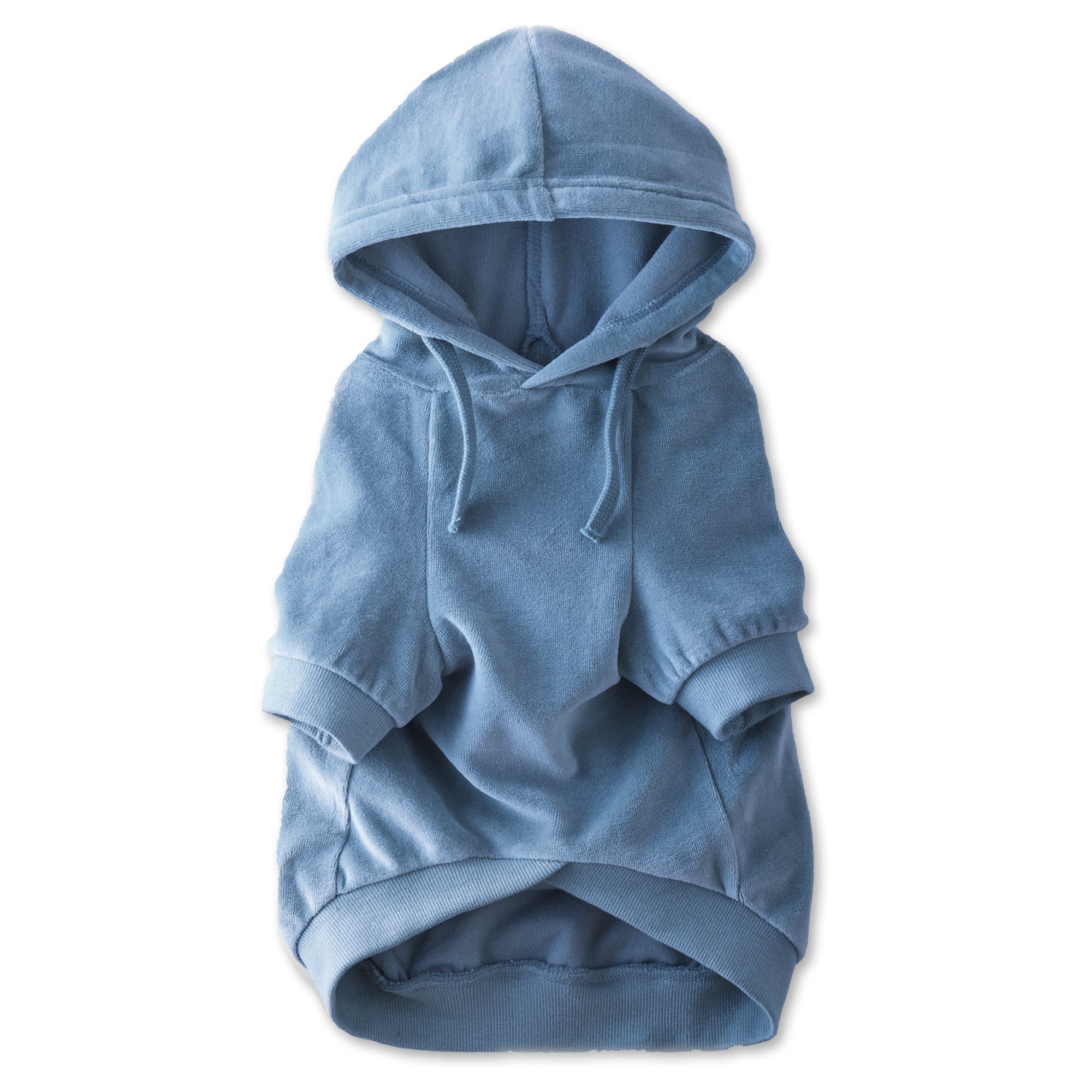 COOPER - THE COZY VELOUR HOODIE, blue