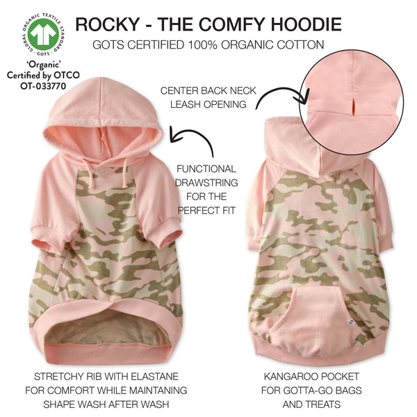 ROCKY - THE COMFY HOODIE, Camo Pink