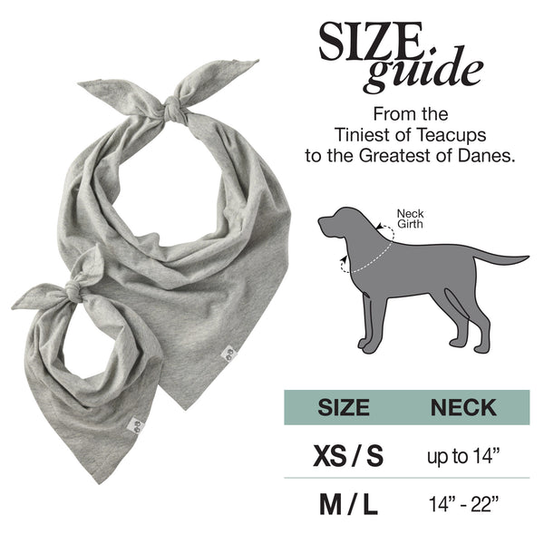 Dog Bandana Size Guide
