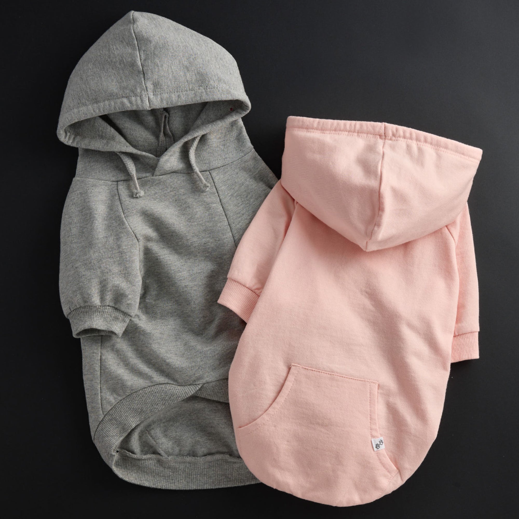 ROCKY - THE COMFY HOODIE IN PINK & GRAY