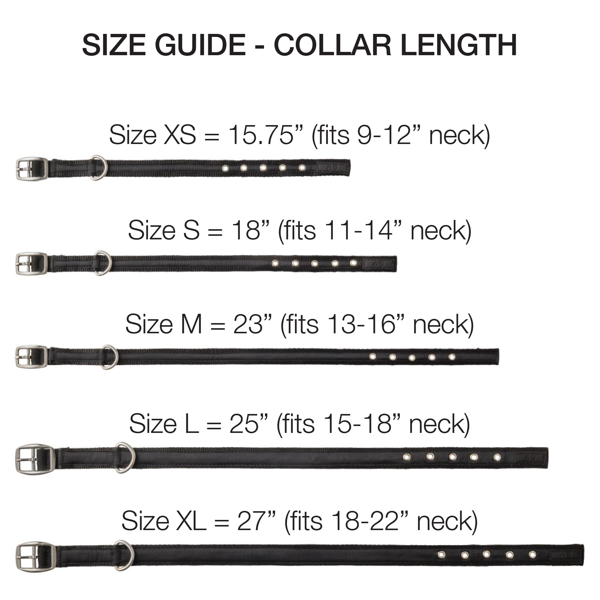 Size Guide Collar Length