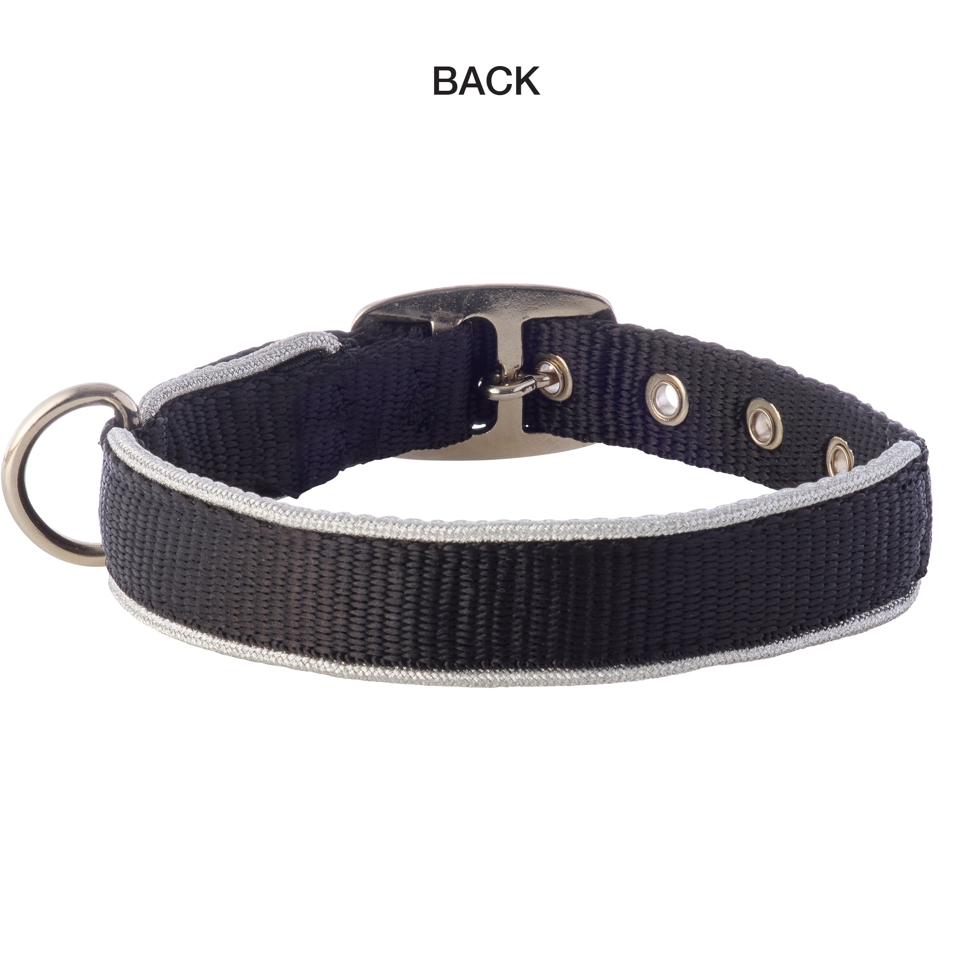 BOLT - THE SILVER TRIMMED COLLAR, SILVER BLACK