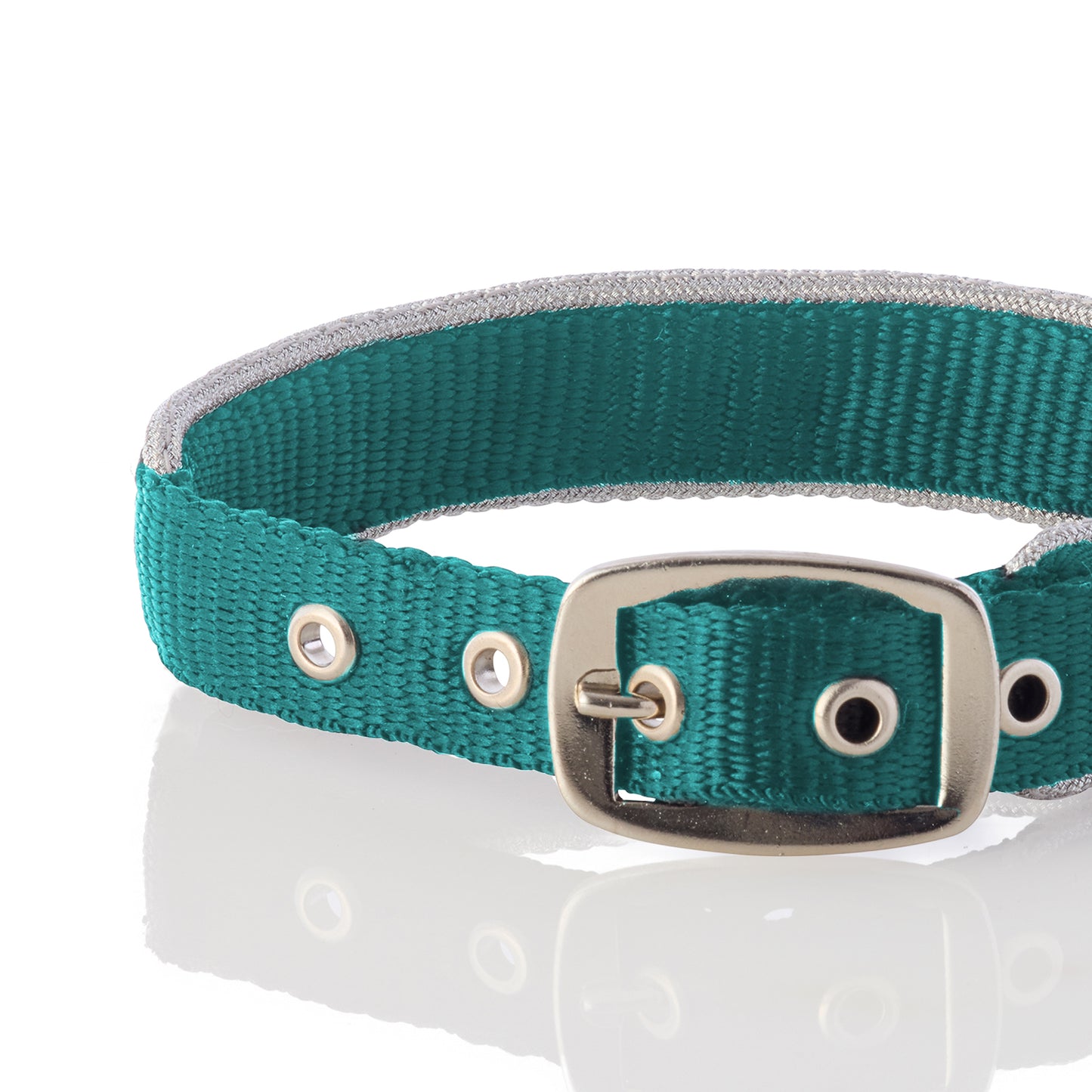 BOLT- THE SILVER TRIMMED COLLAR , TURQUOISE