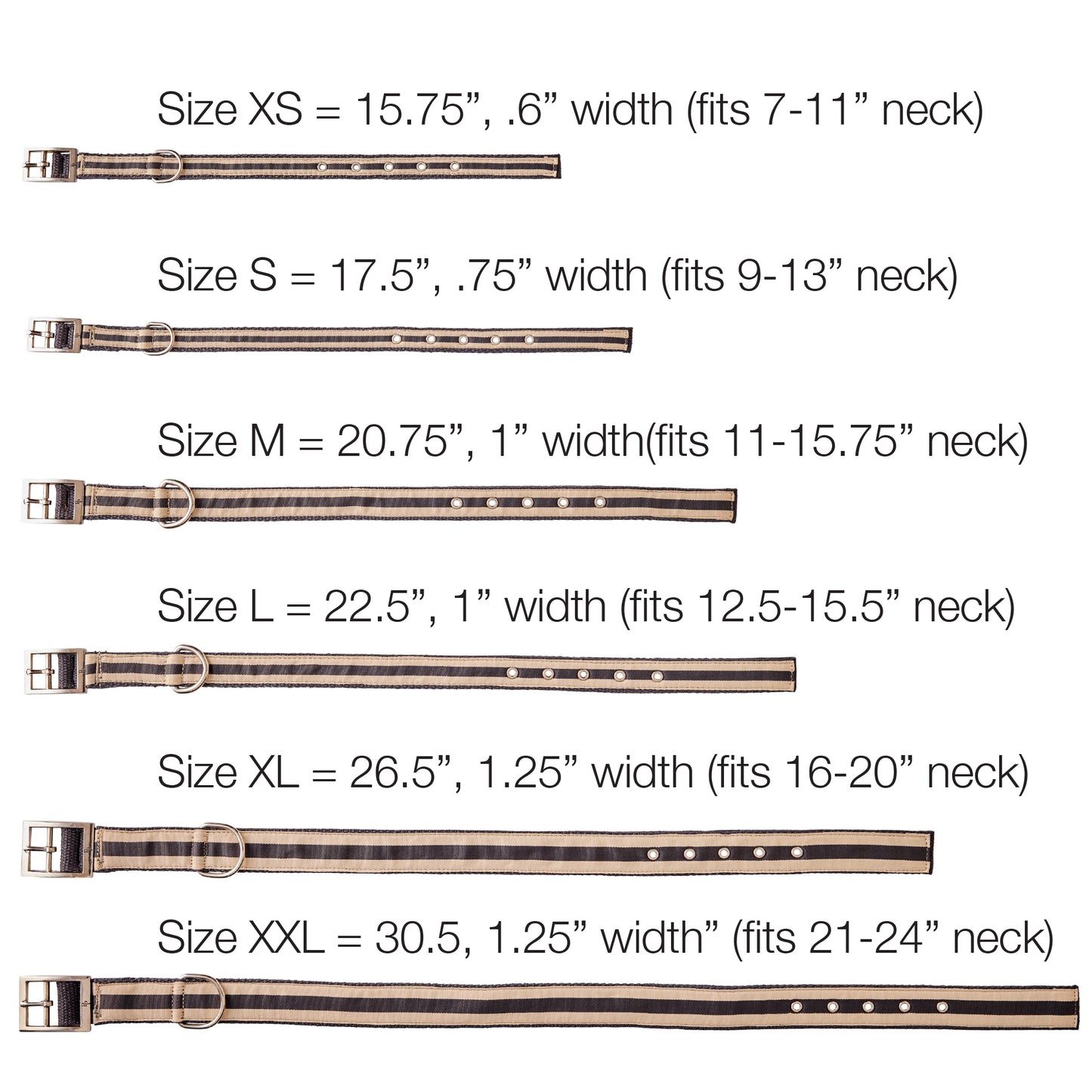 Collar Size Chart