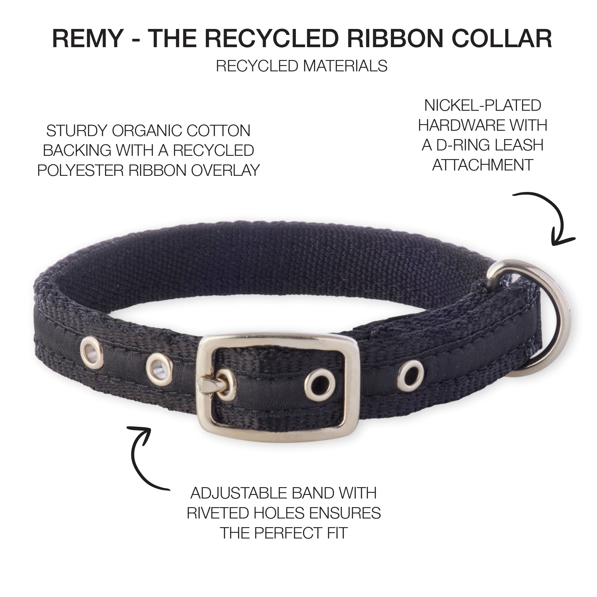 REMY - THE RECYCLED RIBBON COLLAR 
