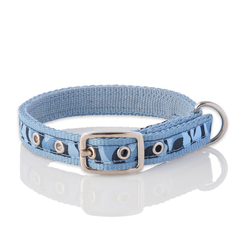 REMY - THE RECYCLED RIBBON COLLAR, NAVY CAMO