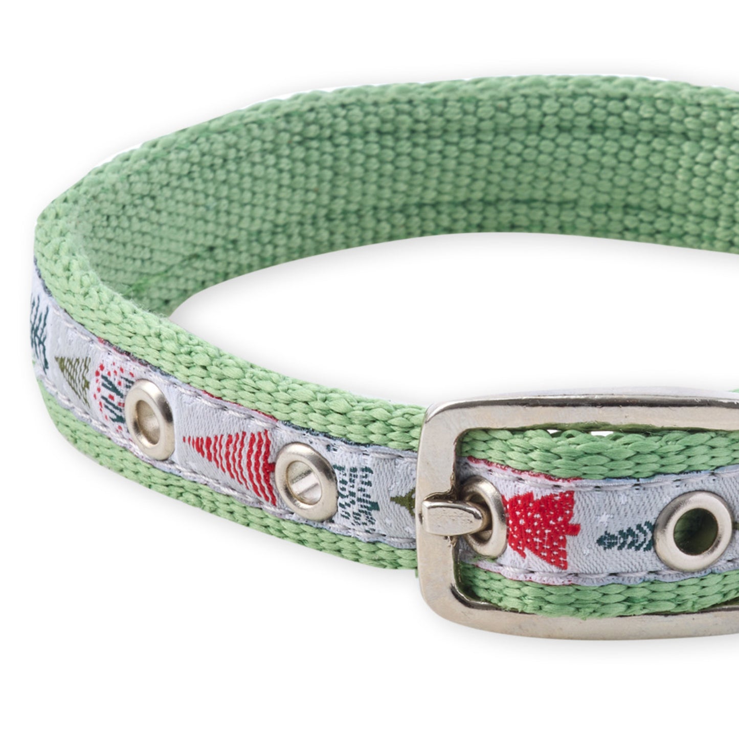 REMY - THE RECYCLED RIBBON COLLAR ,  CHRISTMAS TREES