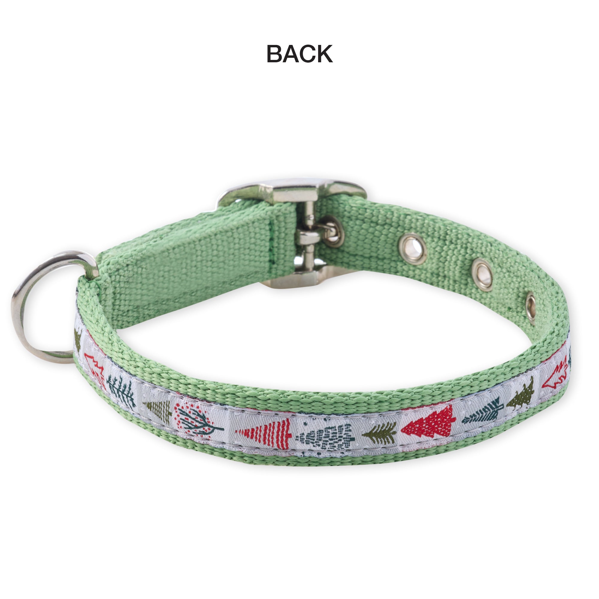 REMY - THE RECYCLED RIBBON COLLAR ,  CHRISTMAS TREES