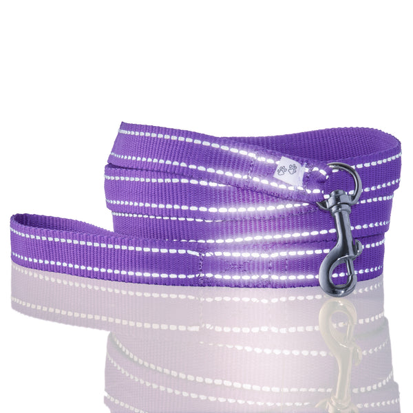 MAX - THE HARDY REFLECTIVE LEASH, PURPLE