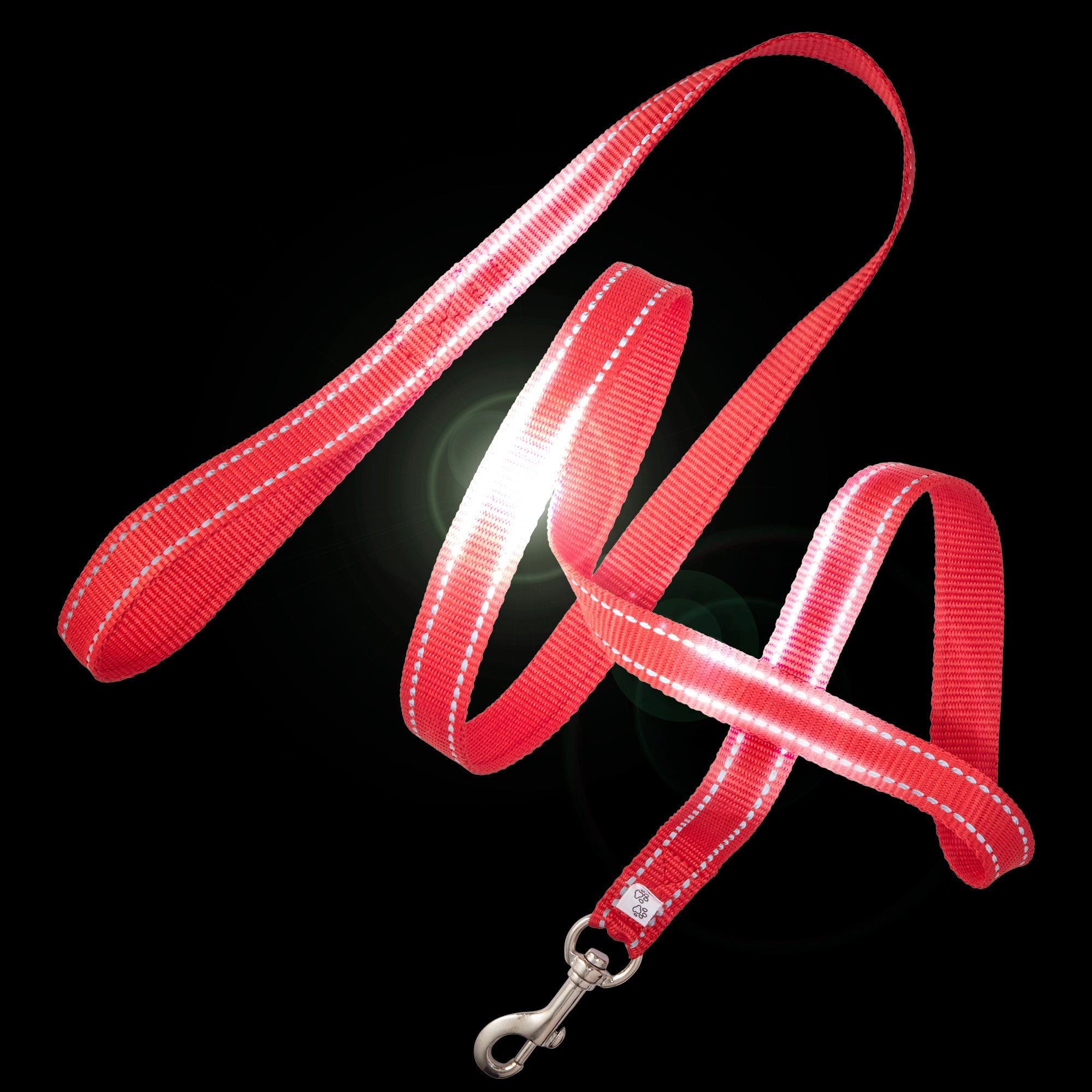 MAX - THE HARDY REFLECTIVE LEASH, RED