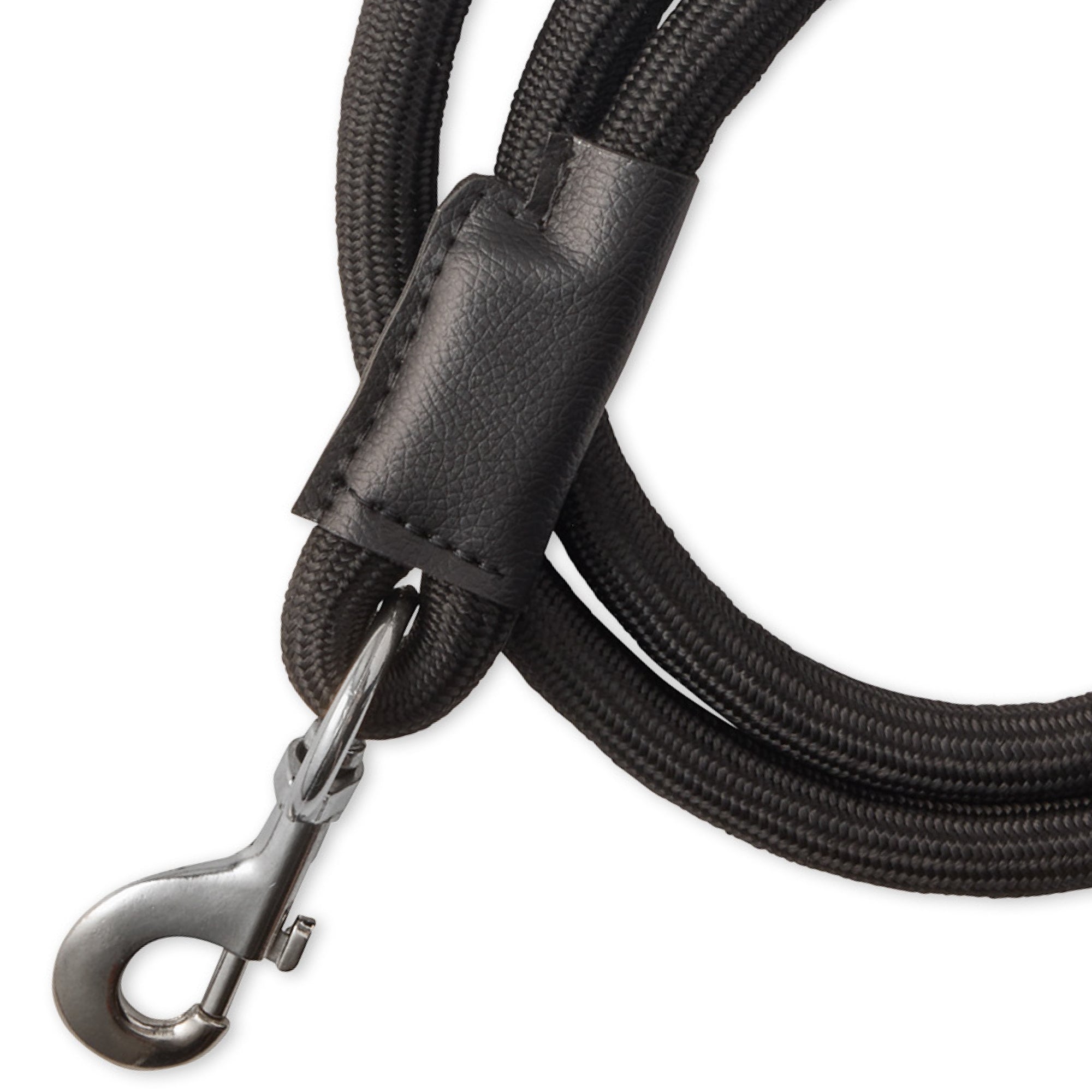 PIPER- THE PLUSH SHERPA LEASH , BLACK