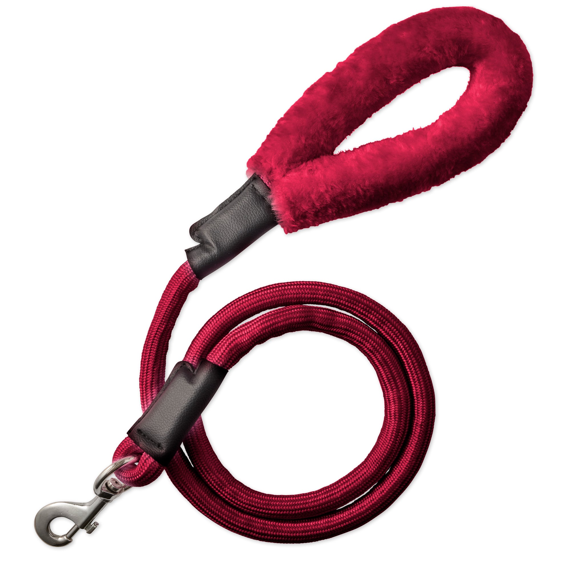 PIPER - THE PLUSH SHERPA LEASH, HOT PINK