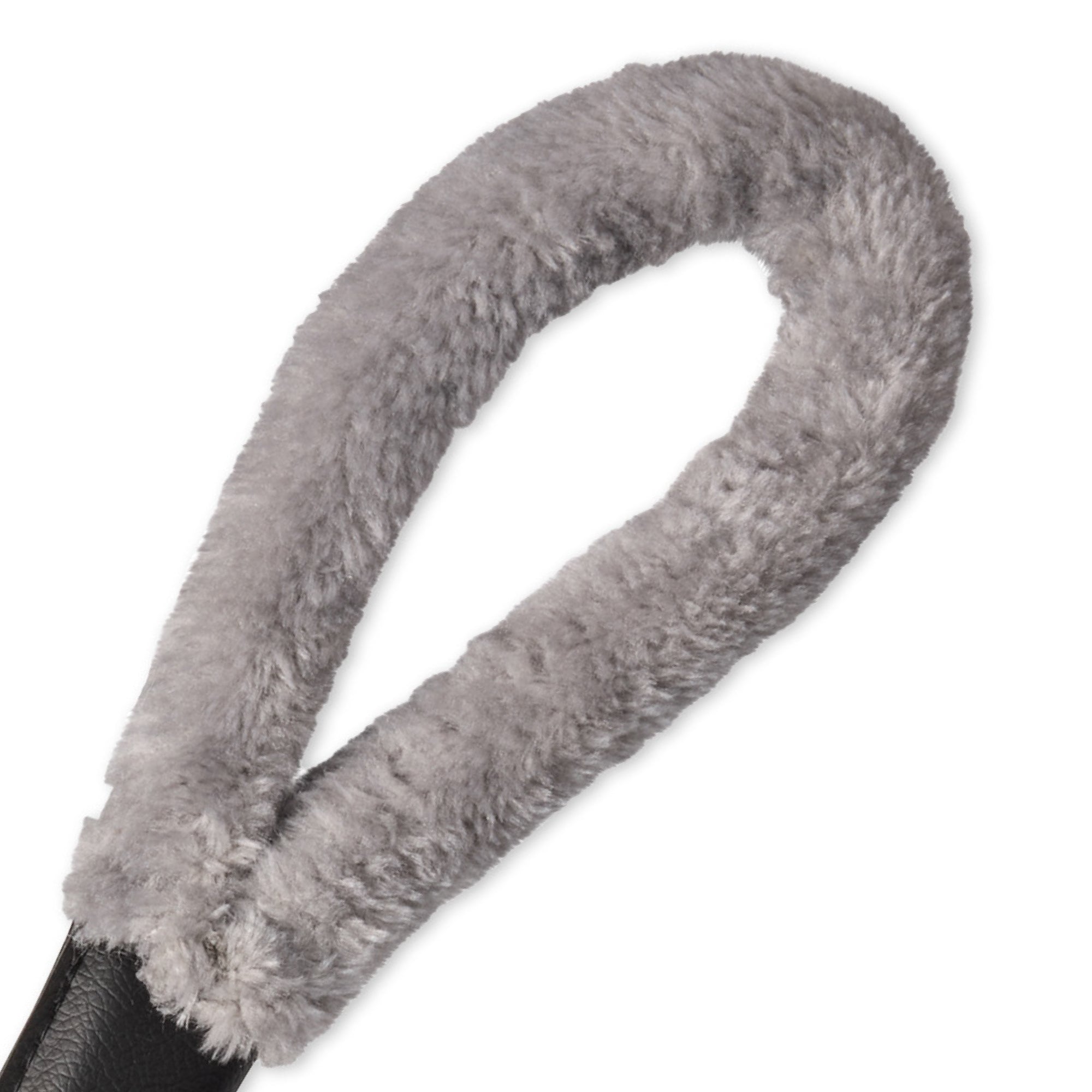 PIPER- THE PLUSH SHERPA LEASH , GRAY