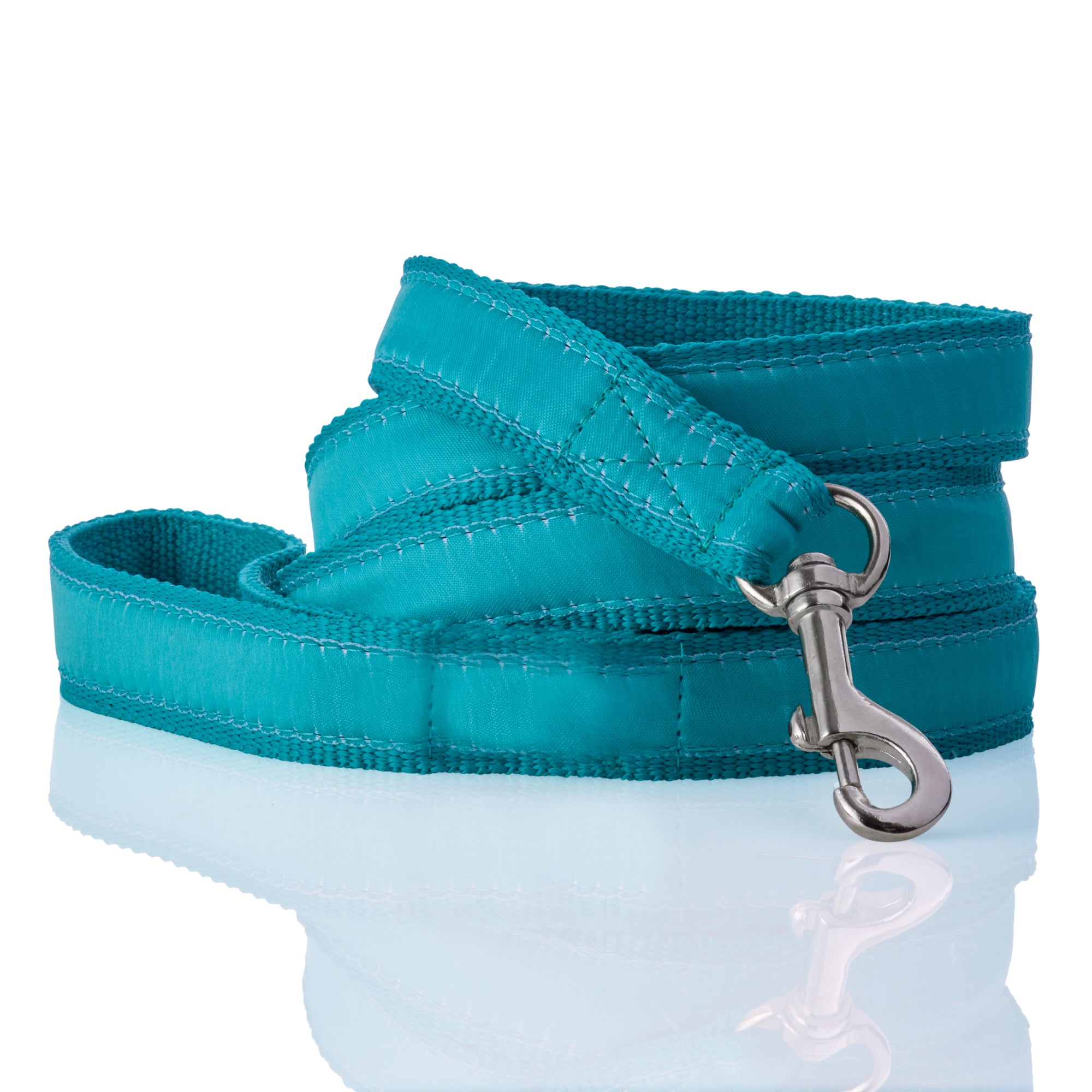 REMY - THE RECYCLED RIBBON LEASH, TURQUOISE