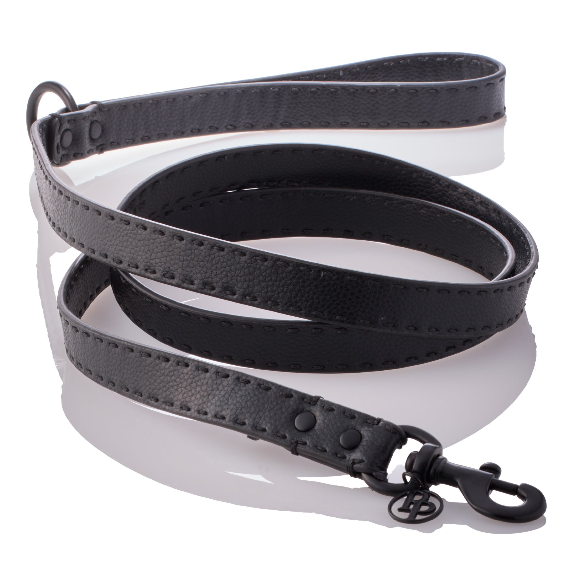 Leash layout in Black Beauty on a white background
