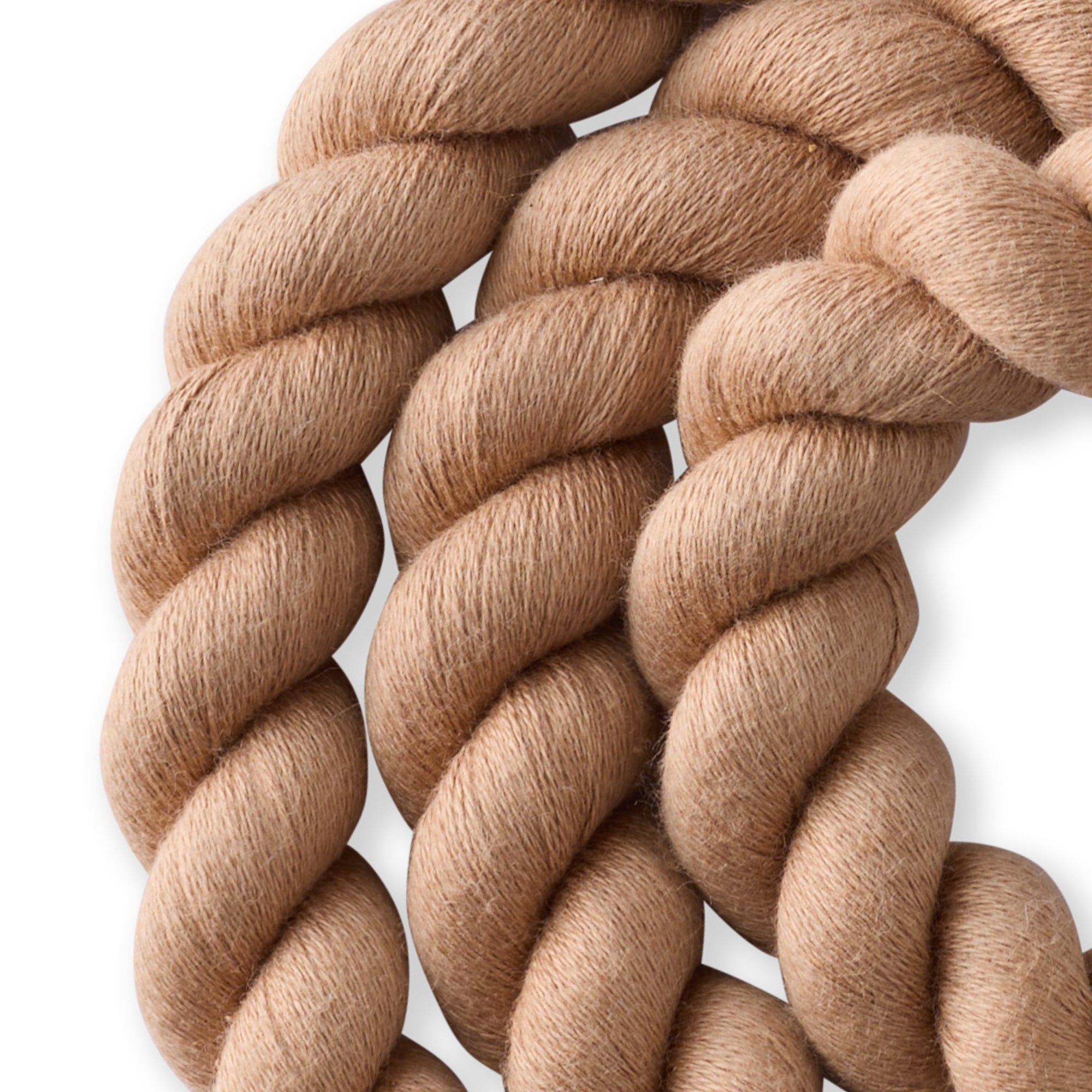 Close-up of the rope leash twist
